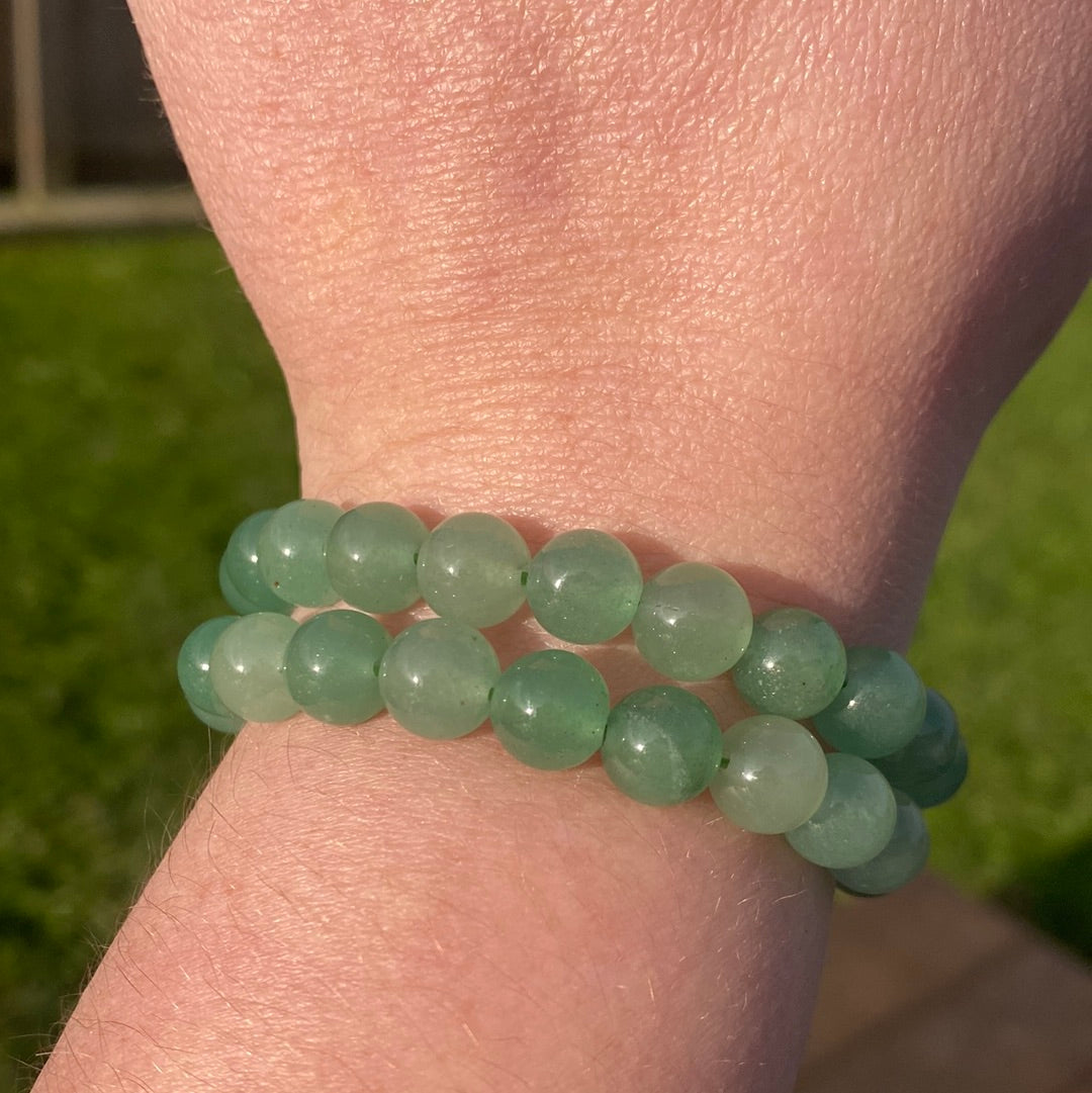 Green Aventurine Crystal Bead Bracelet