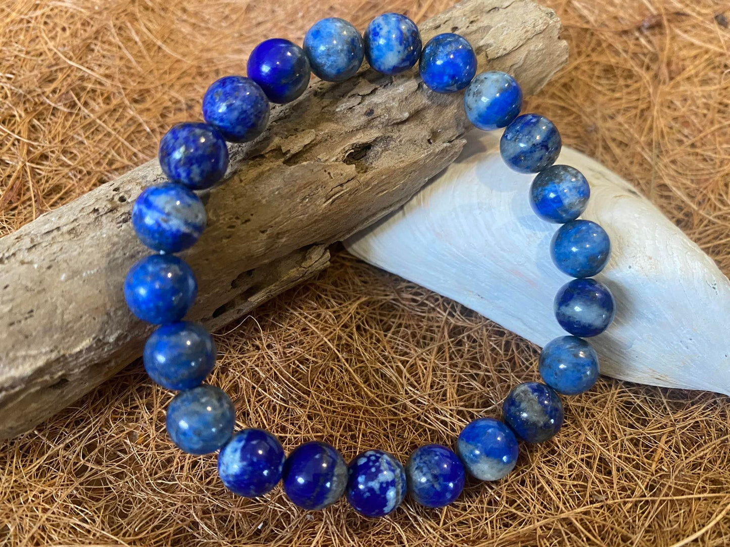 Lapis Lazuli Crystal Bead Bracelet