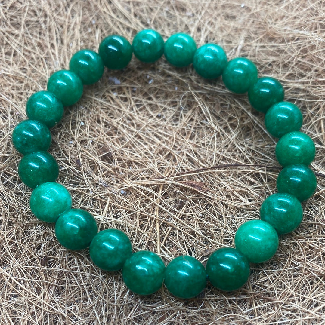 Emerald Crystal Bead Bracelet
